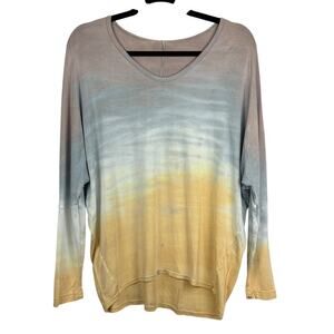 Hard Tail Women’s Gradient Long Sleeve Tee Top Size S – Soft Modal Yoga Shirt